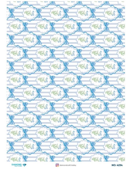 4234 Diamond Pirinç Dekopaj Kağıdı 30x42cm