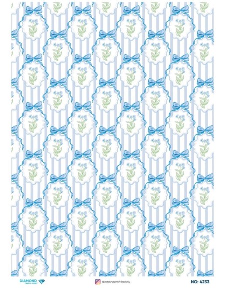 4233 Diamond Pirinç Dekopaj Kağıdı 30x42cm