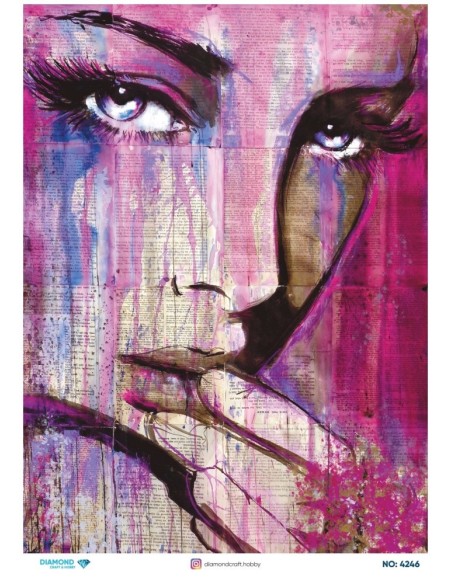 4246 Diamond Pirinç Dekopaj Kağıdı 30x42cm