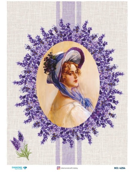 4254 Diamond Pirinç Dekopaj Kağıdı 30x42cm