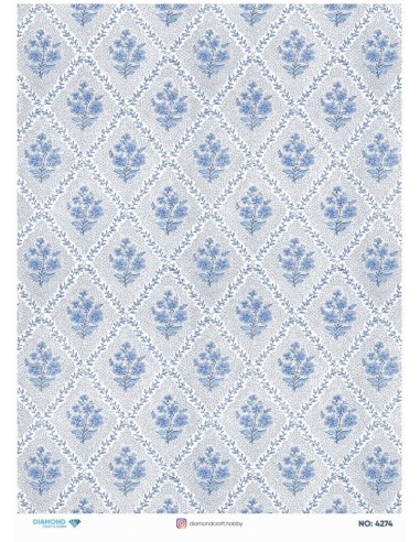4274 Diamond Pirinç Dekopaj Kağıdı 30x42cm
