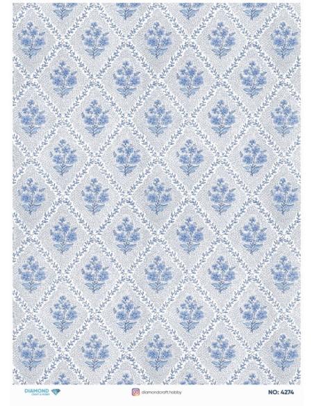4274 Diamond Pirinç Dekopaj Kağıdı 30x42cm