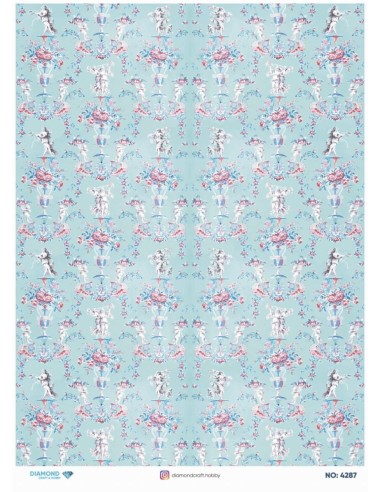 4287 Diamond Pirinç Dekopaj Kağıdı 30x42cm
