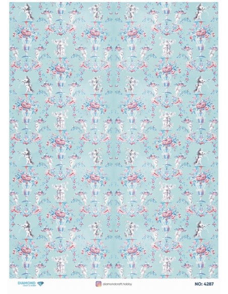 4287 Diamond Pirinç Dekopaj Kağıdı 30x42cm