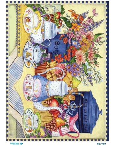1109 Diamond Pirinç Dekopaj Kağıdı 30x42cm