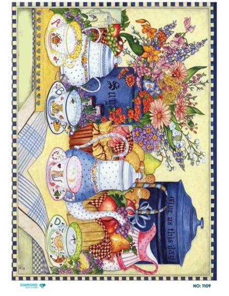 1109 Diamond Pirinç Dekopaj Kağıdı 30x42cm