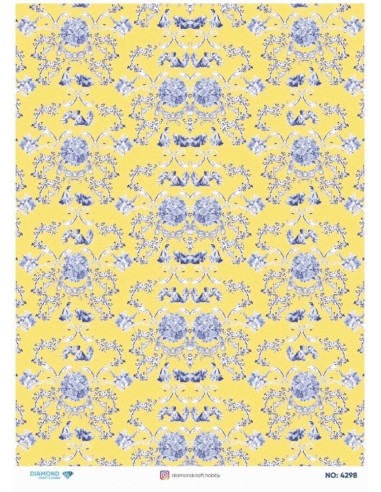 4298 Diamond Pirinç Dekopaj Kağıdı 30x42cm
