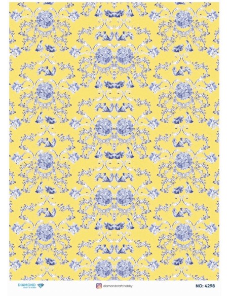 4298 Diamond Pirinç Dekopaj Kağıdı 30x42cm