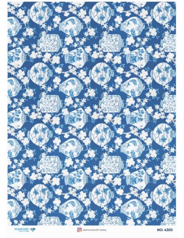 4303 Diamond Pirinç Dekopaj Kağıdı 30x42cm