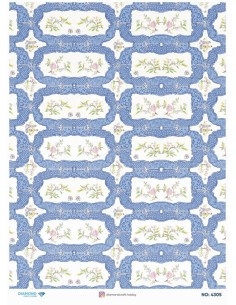4305 Diamond Pirinç Dekopaj Kağıdı 30x42cm