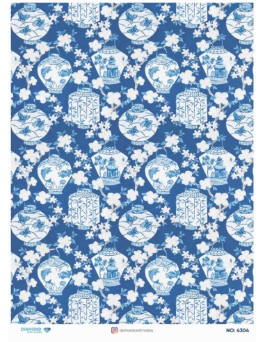 4304 Diamond Pirinç Dekopaj Kağıdı 30x42cm