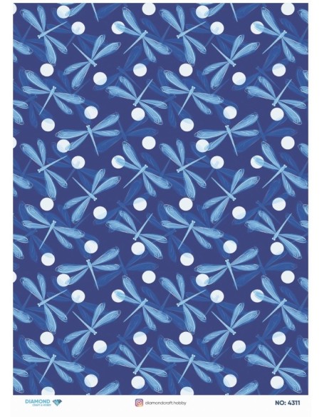 4311 Diamond Pirinç Dekopaj Kağıdı 30x42cm
