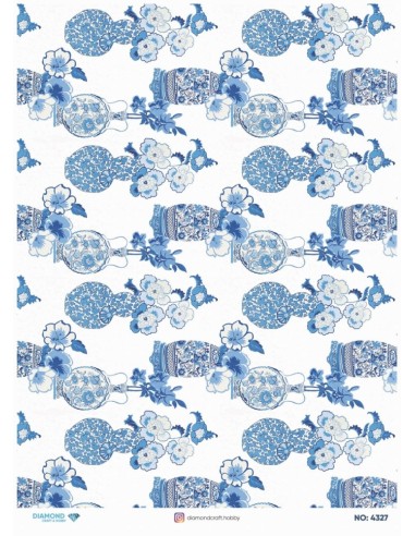 4327 Diamond Pirinç Dekopaj Kağıdı 30x42cm