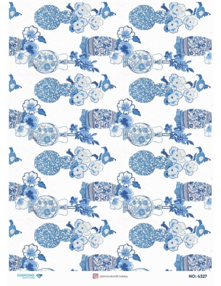 4327 Diamond Pirinç Dekopaj Kağıdı 30x42cm