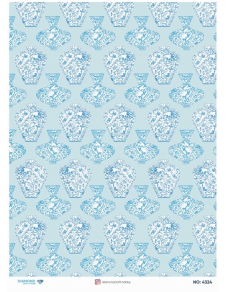 4324 Diamond Pirinç Dekopaj Kağıdı 30x42cm