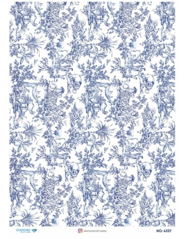 4337 Diamond Pirinç Dekopaj Kağıdı 30x42cm