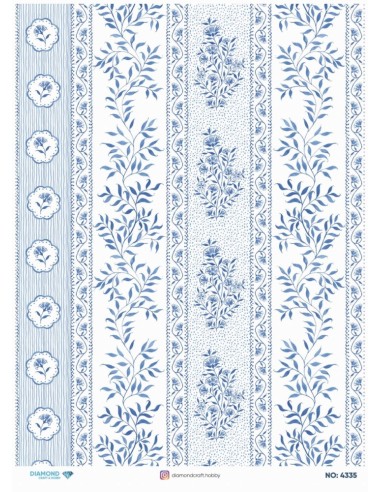 4335 Diamond Pirinç Dekopaj Kağıdı 30x42cm