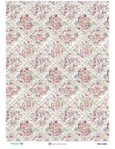 4356 Diamond Pirinç Dekopaj Kağıdı 30x42cm