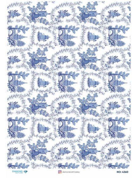 4360 Diamond Pirinç Dekopaj Kağıdı 30x42cm