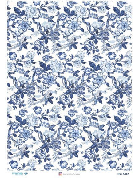 4367 Diamond Pirinç Dekopaj Kağıdı 30x42cm