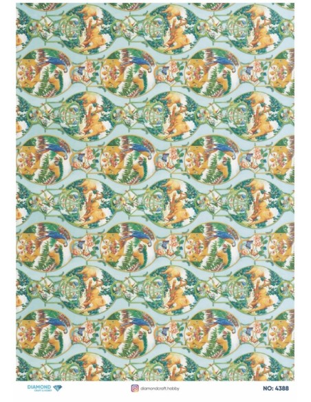 4388 Diamond Pirinç Dekopaj Kağıdı 30x42cm