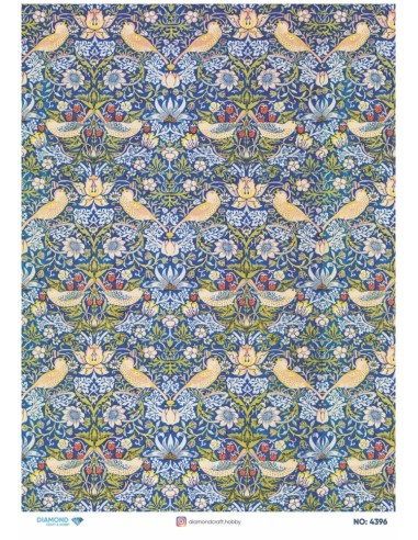 4396 Diamond Pirinç Dekopaj Kağıdı 30x42cm