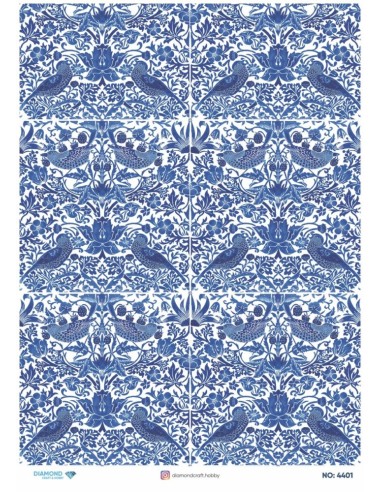 4401 Diamond Pirinç Dekopaj Kağıdı 30x42cm