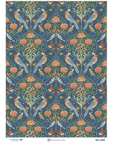 4398 Diamond Pirinç Dekopaj Kağıdı 30x42cm