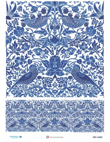 4402 Diamond Pirinç Dekopaj Kağıdı 30x42cm