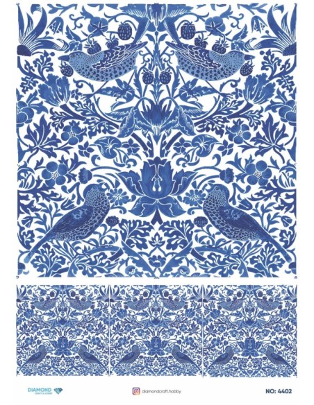 4402 Diamond Pirinç Dekopaj Kağıdı 30x42cm