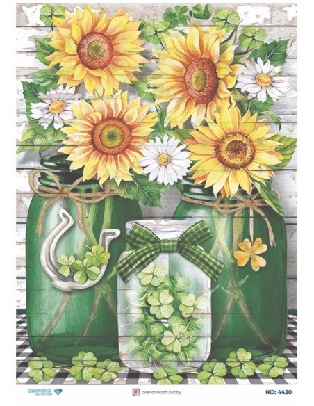 4420 Diamond Pirinç Dekopaj Kağıdı 30x42cm