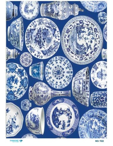 1122 Diamond Pirinç Dekopaj Kağıdı 30x42cm