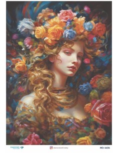 4434 Diamond Pirinç Dekopaj Kağıdı 30x42cm