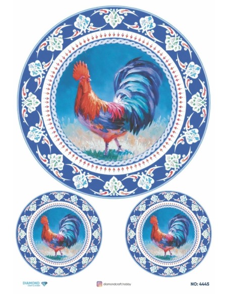 4445 Diamond Pirinç Dekopaj Kağıdı 30x42cm