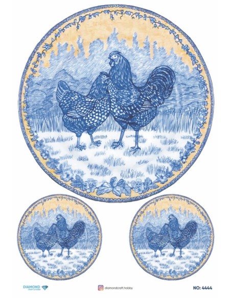 4444 Diamond Pirinç Dekopaj Kağıdı 30x42cm