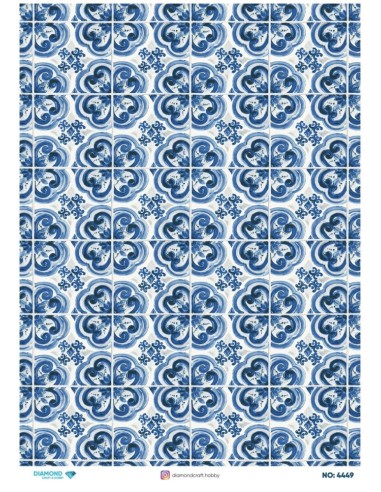 4449 Diamond Pirinç Dekopaj Kağıdı 30x42cm