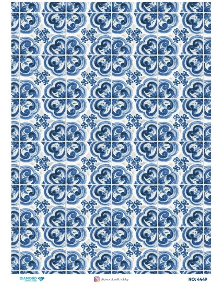 4449 Diamond Pirinç Dekopaj Kağıdı 30x42cm