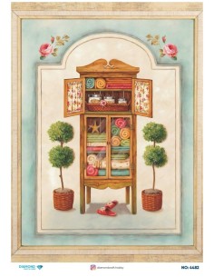 4482 Diamond Pirinç Dekopaj Kağıdı 30x42cm