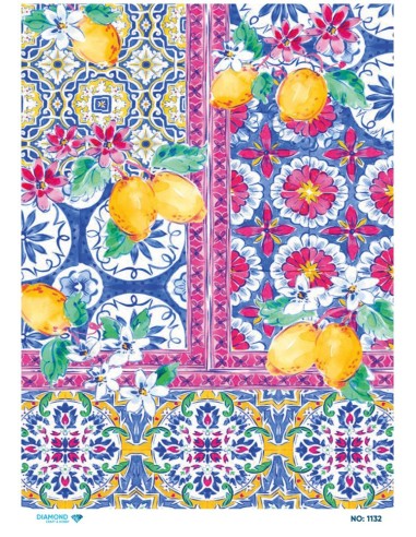 1132 Diamond Pirinç Dekopaj Kağıdı 30x42cm