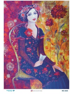 4543 Diamond Pirinç Dekopaj Kağıdı 30x42cm