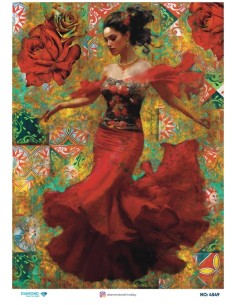 4549 Diamond Pirinç Dekopaj Kağıdı 30x42cm