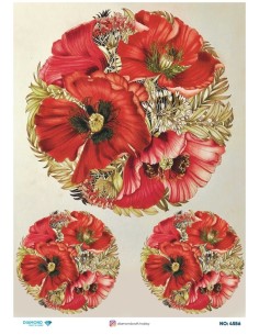4556 Diamond Pirinç Dekopaj Kağıdı 30x42cm