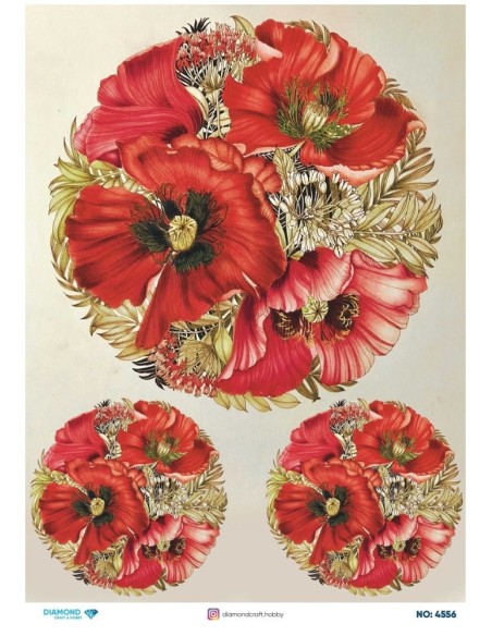 4556 Diamond Pirinç Dekopaj Kağıdı 30x42cm