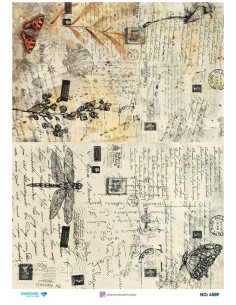 4559 Diamond Pirinç Dekopaj Kağıdı 30x42cm
