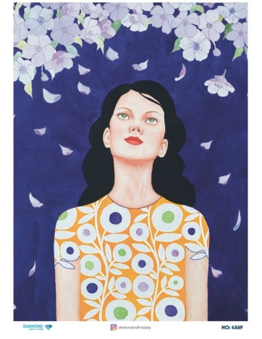 4569 Diamond Pirinç Dekopaj Kağıdı 30x42cm