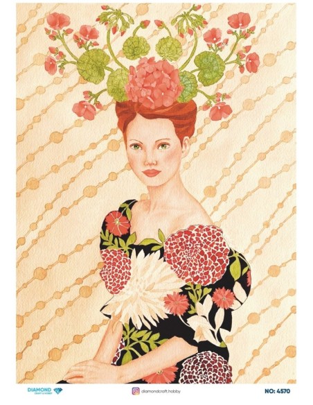 4570 Diamond Pirinç Dekopaj Kağıdı 30x42cm