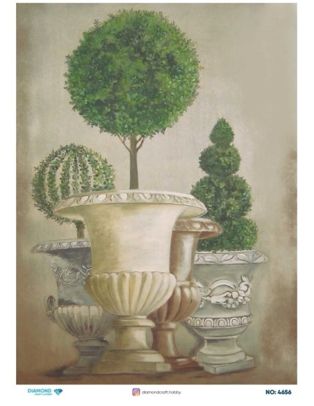 4656 Diamond Pirinç Dekopaj Kağıdı 30x42cm