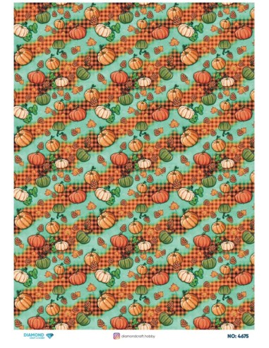 4675 Diamond Pirinç Dekopaj Kağıdı 30x42cm