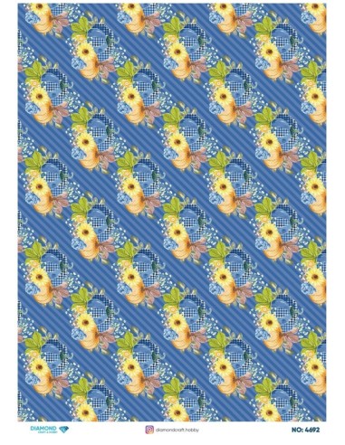 4692 Diamond Pirinç Dekopaj Kağıdı 30x42cm