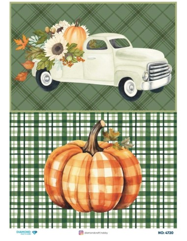 4720 Diamond Pirinç Dekopaj Kağıdı 30x42cm